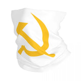 CACHE-COU MARTEAU JAUNE SUR FOND BLANC