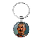 SLEUTELHANGER USSR WITTE STER HAMER EN SIKKEL VINTAGE
