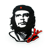 CHE GUEVARA PAD PORTRÄT SIGNATUR ROT SCHWARZER HINTERGRUND 8X9CM
