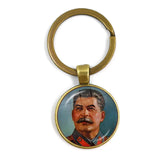 SLEUTELHANGER USSR WITTE STER HAMER EN SIKKEL VINTAGE