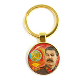 SLEUTELHANGER USSR WITTE STER HAMER EN SIKKEL VINTAGE
