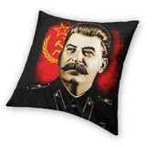 ЧЕХОЛ НА ПОДУШКУ ПОРТРЕТ СТАЛИНА ВОЕННАЯ ФОРМА ГЕРБ СССР КРАСНАЯ