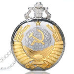 VINTAGE SOVIET GOLD AND SILVER POCKET WATCH
