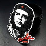 CHE GUEVARA PAD PORTRÄT SIGNATUR ROT SCHWARZER HINTERGRUND 8X9CM