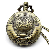 VINTAGE SOVIET GOLD AND SILVER POCKET WATCH