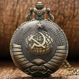 VINTAGE SOVIET GOLD AND SILVER POCKET WATCH