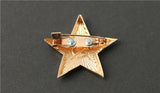 PIN ESTRELLA ROJA METAL ORO CCCP 3.5CM