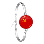 Bracelet Communiste Marteau et Faucille Rouge