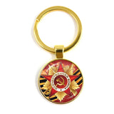 SLEUTELHANGER USSR WITTE STER HAMER EN SIKKEL VINTAGE