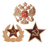 PIN ESTRELLA ROJA METAL ORO CCCP 3.5CM