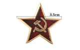 PIN ESTRELLA ROJA METAL ORO CCCP 3.5CM