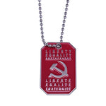 Collier Communiste Vintage Rouge