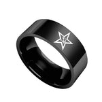 BAGUE FAUCILLE ET MARTEAU NOIR