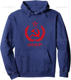 SCHWARZES KAPUZENSWEATSHIRT CCCP CROWN LAURIEL