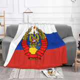 PLAID RUSSIE DRAPEAU AIGLE BICEPHALE IMPERIAL ETOILE ROUGE
