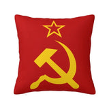 KUSSENHOES RUSLAND USSR VOLLEDIG WAPENSCHILD DRIEKLEURIGE VLAG