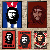 POSTER CHE GUEVARA RIVOLUZIONE BLU ROSSO CONTRASTO