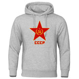 CCCP ANTHRAZITGRAUES KAPUZENSWEATSHIRT
