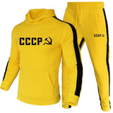 JOGGING CCCP HOZ MARTILLO ROJO RAYAS NEGRAS