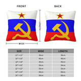 KUSSENHOES RUSLAND USSR VOLLEDIG WAPENSCHILD DRIEKLEURIGE VLAG