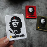 PATCH MILITARE CHE GUEVARA SFONDO BIANCO STELLA GIALLA 6X8CM