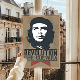 POSTER CHE GUEVARA RIVOLUZIONE BEIGE MODERNO POP ART