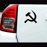 STICKER FAUCILLE ET MARTEAU AUTO
