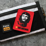 PATCH MILITARE CHE GUEVARA SFONDO BIANCO STELLA GIALLA 6X8CM