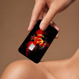 SKIN CARTE BANCAIRE EMBLEME URSS ROUGE OR