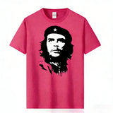 T-SHIRT CHE GUEVARA STENCIL BLANC ETOILE NOIRE COTON 100