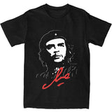 T-SHIRT IN COTONE CUBA DI CHE GUEVARA RETRO POLITICAL REVOLUTION
