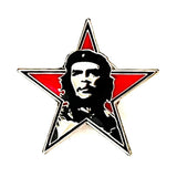 PIN INSIGNIA CHE GUEVARA RETRATO BOINA METAL ORO PLATA