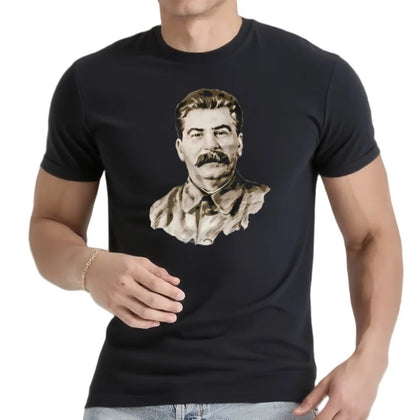 T-SHIRT STALINE PORTRAIT LEADER URSS MULTICOLORE 3D PRINT