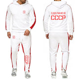 JOGGING JOGGERS CCCP SDELANO V SSSR BLANCO RAYAS ROJAS