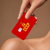 SKIN CARTE BANCAIRE EMBLEME URSS ROUGE OR