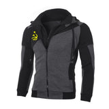 HOODIE MET RITS ROOD-ZWART CCCP TWEEKLEURIG