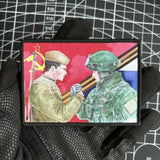 ECUSSON CCCP SOLDATS SOVIETIQUE MODERNE RUBAN SAINT GEORGES