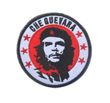 CHE GUEVARA REVOLUTION BLAU ROT GEWEBTER Klettverschluss 6X8CM
