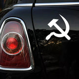 STICKER FAUCILLE ET MARTEAU AUTO