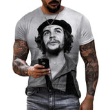 CHE GUEVARA T-SHIRT FOTO NERO BIANCO BERRETTO SOBRIO CLASSICO