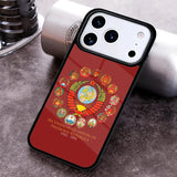 COQUE CCCP BLASON COLORÉ ROUGE BORDEAUX IPHONE 2