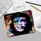 MUISMAT CHE GUEVARA TWEEKLEURIG SILHOUET ROOD ZWART DIAGONAAL