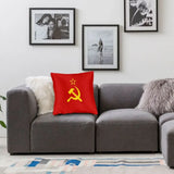 KISSENBEZUG UDSSR SICHELHAMMER GOLD STAR REINE ROTE FLAGGE
