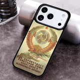 COQUE CCCP BLASON COLORÉ ROUGE BORDEAUX IPHONE 2