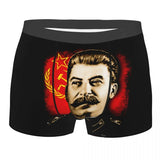 Custom Heartbeat Rossia Russia CCCP Underwear Male Print USSR Boxer Shorts Panties Briefs Soft Underpants