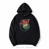 SCHWARZER ZIP-HOODIE CCCP GLOBE SPACE PROGRAM