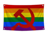 DRAPEAU CCCP FLAMME RÉVOLUTIONNAIRE