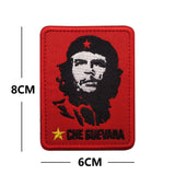 PATCH CHE GUEVARA PATCH IN VELCRO SFONDO ROSSO STELLA GIALLA 6X8CM