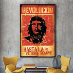 POSTER CHE GUEVARA "REVOLUCIÓN" ROUGE ET OR