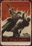 FIRMA DE METAL NUESTRA VERDAD LUCHEMOS CITA DE STALIN